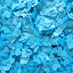 Paper Confetti hearts 1.5cm - Party Blue