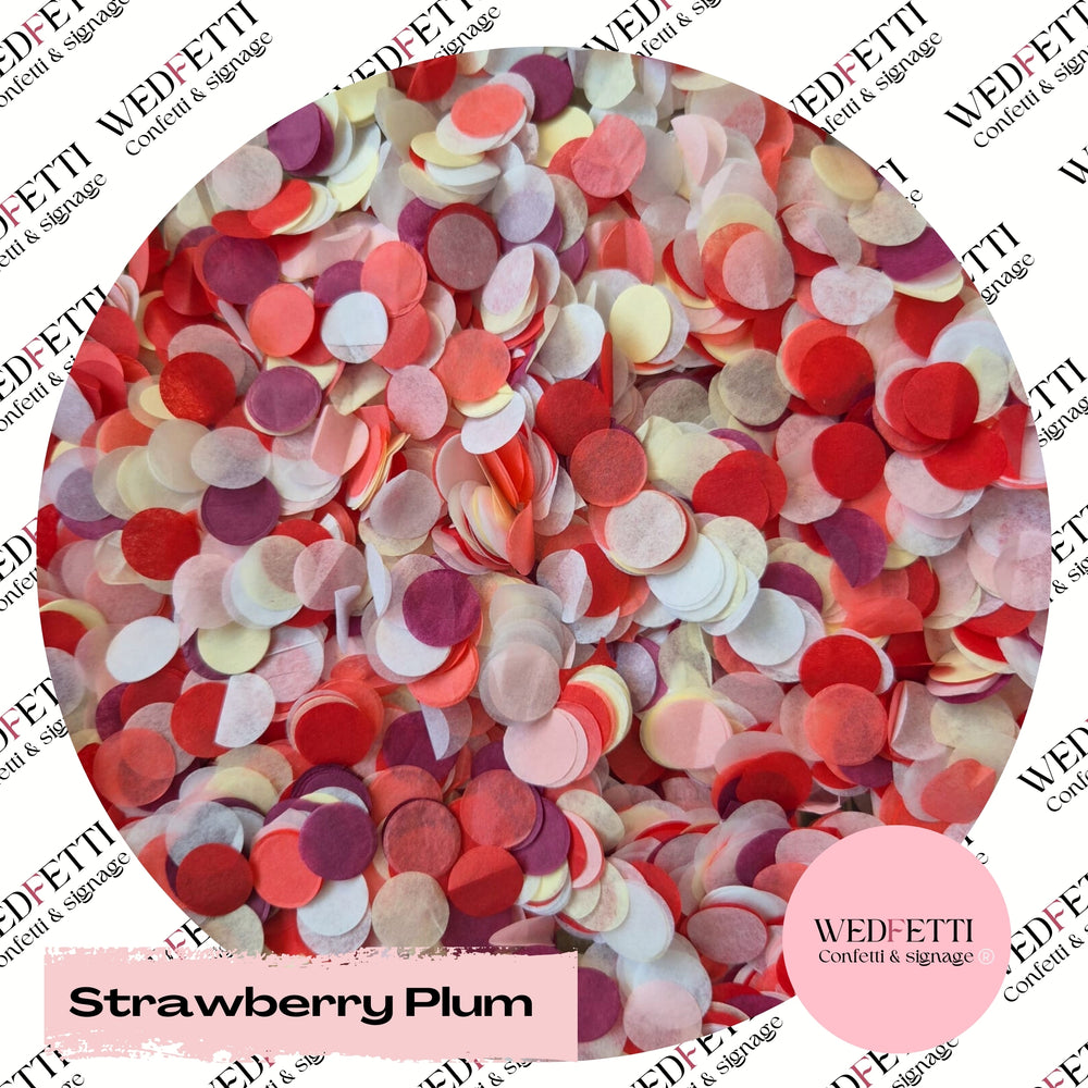 Slow falling paper Confetti - Strawberry Plum