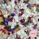 FlutterFly® Petal Confetti - Pure white Fragrant Eucalyptus Mix