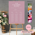 Seating plan - Our Favourite people - P1/1