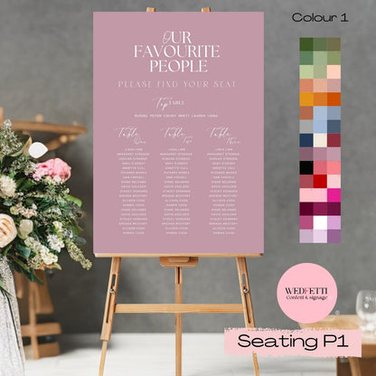 Seating plan - Our Favourite people - P1/1