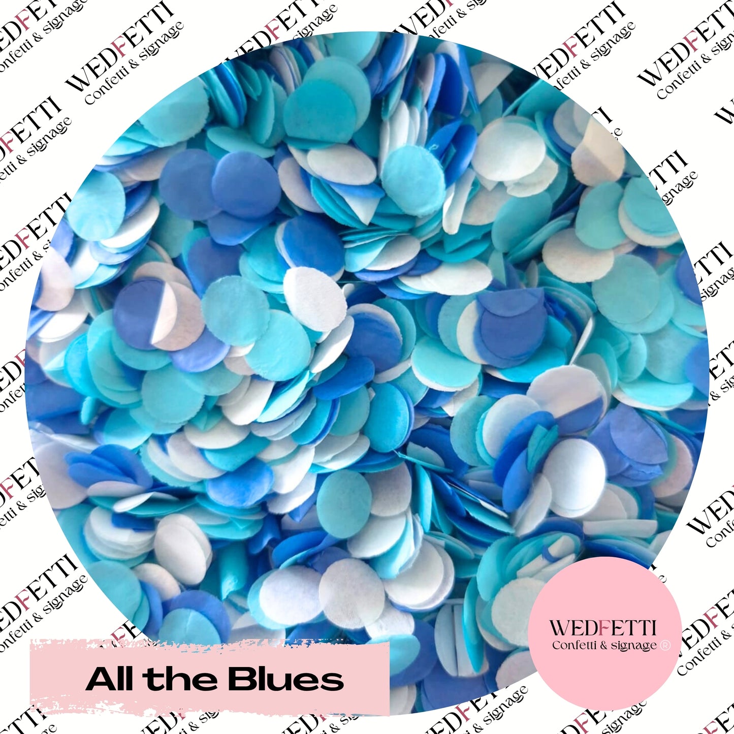 Slow falling paper Confetti - All The Blues