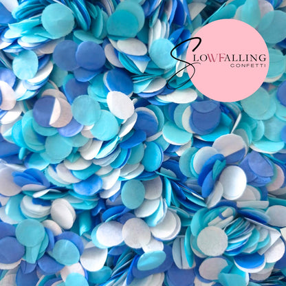 Slow falling paper Confetti - All The Blues