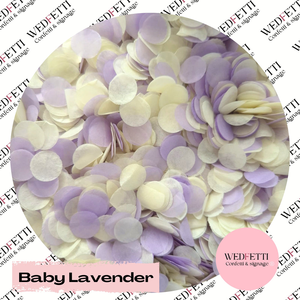 Slow falling paper Confetti - Baby Lavender