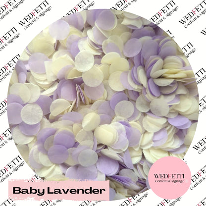 Slow falling paper Confetti - Baby Lavender