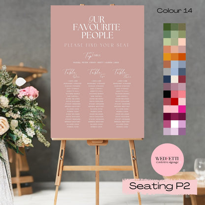 Seating plan - Our Favourite people - P214
