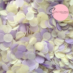 Slow falling paper Confetti - Baby Lavender