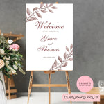 Seating plan- A0 A1 A2 - Dusty Burgundy 2