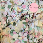 Multi mix Biodegradable paper Confetti - Ivory White Blush