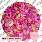 Slow falling paper Confetti - Pink Fuschia Yellow