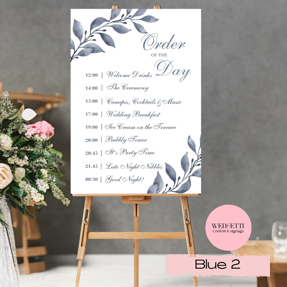 Order of the day - A0 A1 A2 - Blue 2