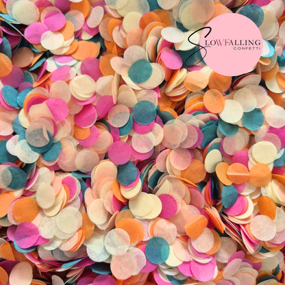 Slow falling paper Confetti - Mermaid mix