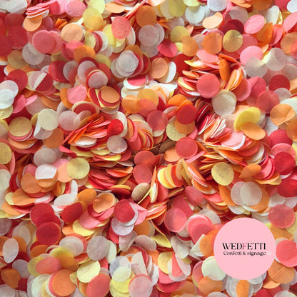 Slow falling paper Confetti - Dragon Fruits