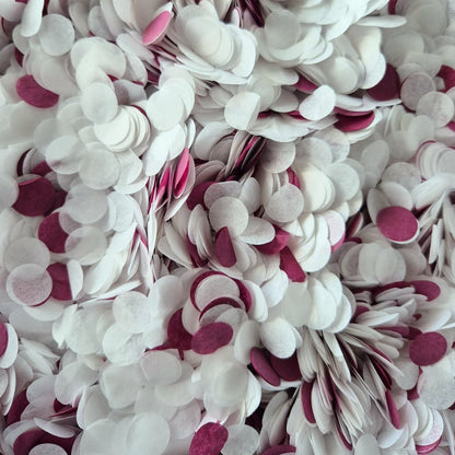 Slow falling paper Confetti - Plum White
