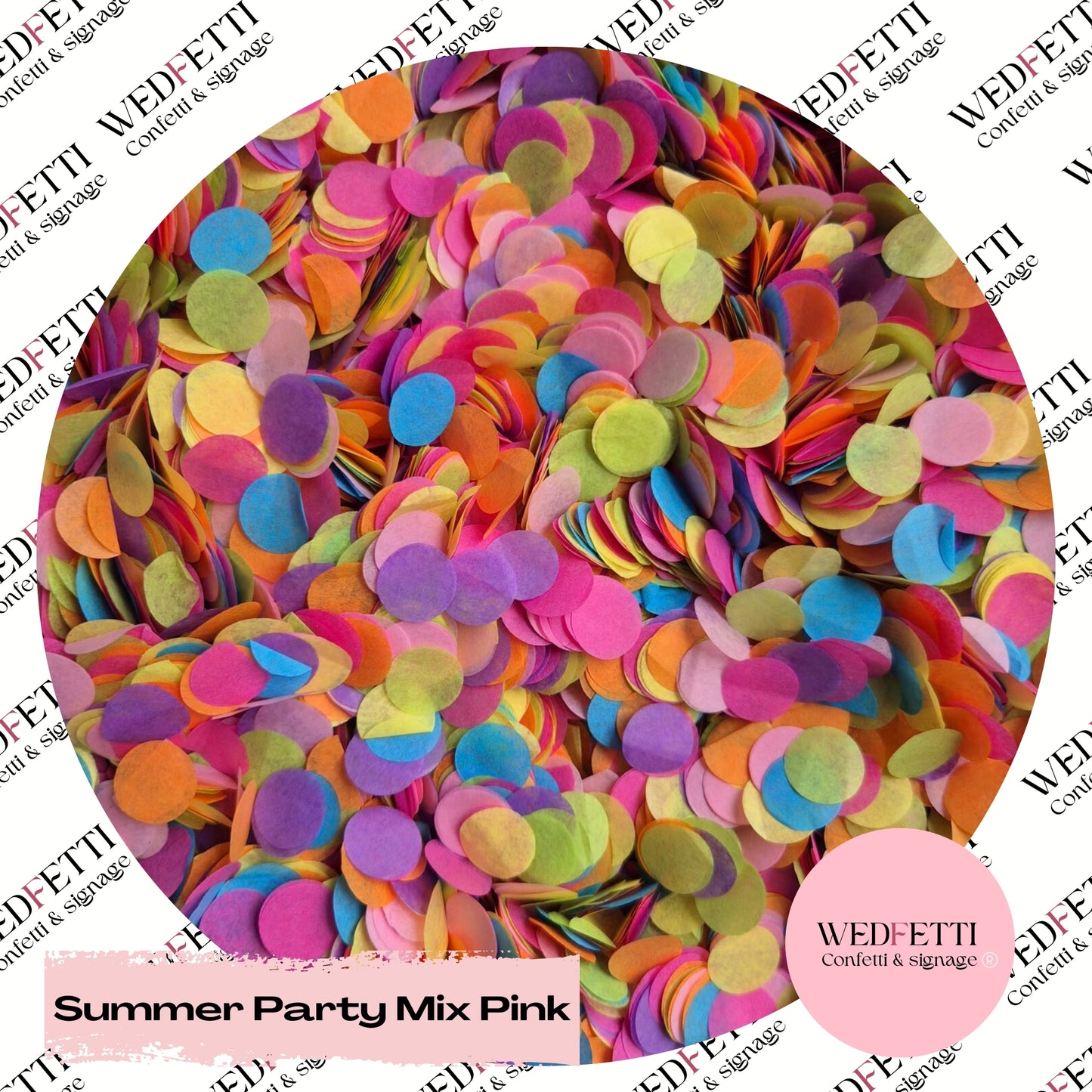 Slow falling paper Confetti - Summer Party Mix Pink