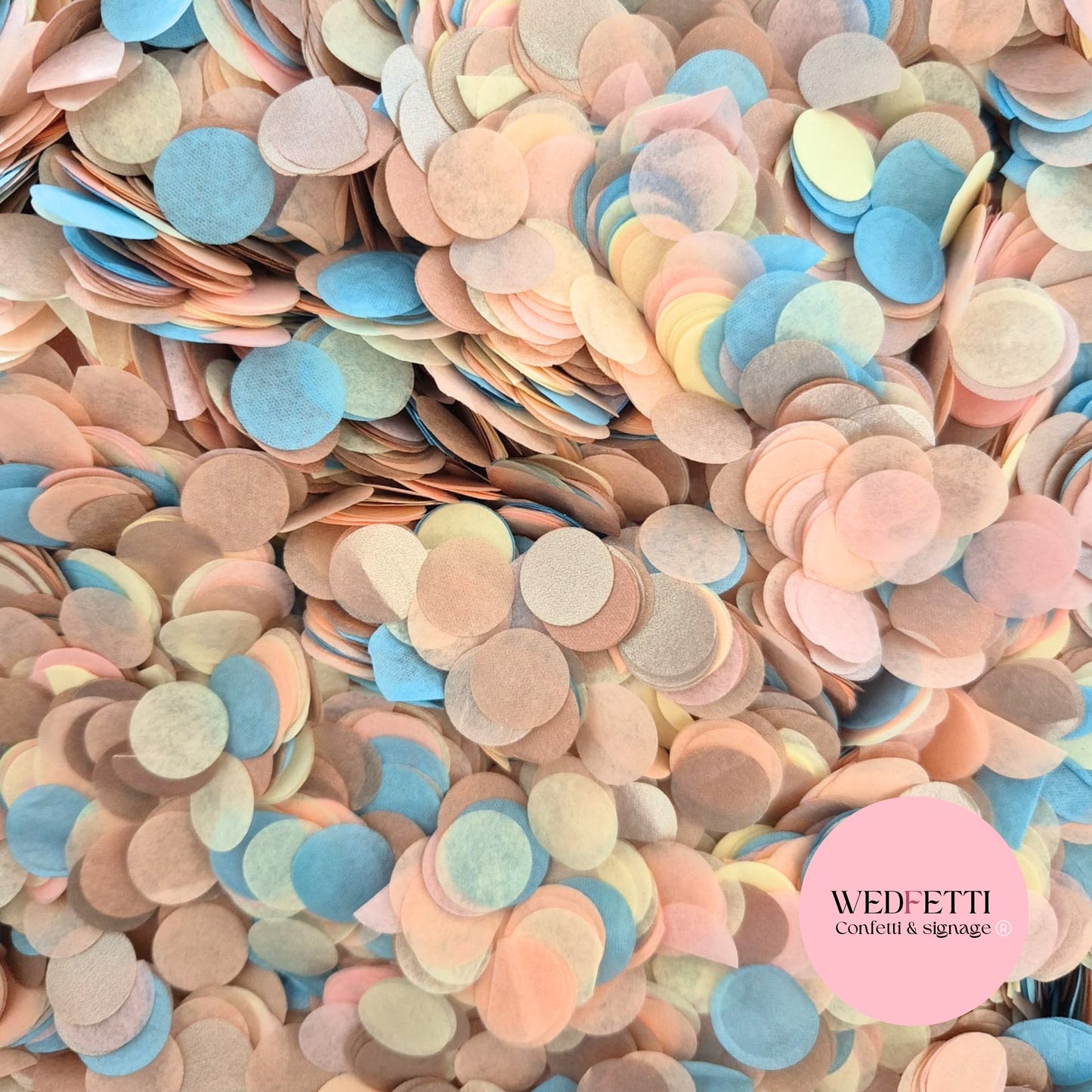 Slow falling paper Confetti - Dusty Blush Rose Gold