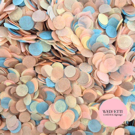Slow falling paper Confetti - Dusty Blush Rose Gold