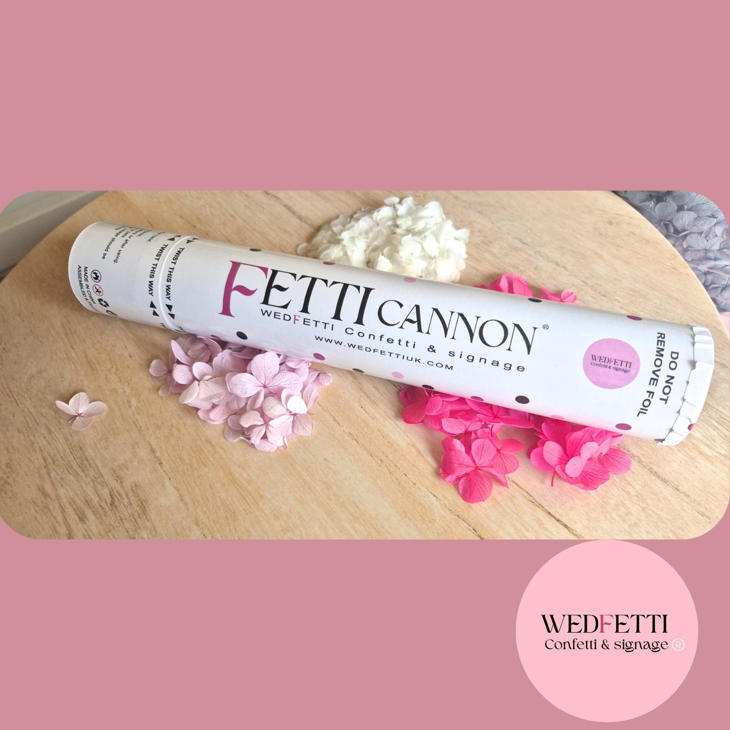 Petal premium Confetti Cannons  30cm/20cm - Biodegradable real petals