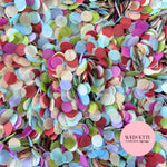 Slow falling paper Confetti - Neutral Party Mix Red Grape