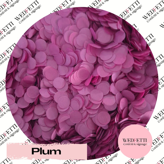 Slow falling paper Confetti - Plum