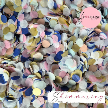 Slow falling paper Confetti - Angel's Full Mix Gold Rose Gold