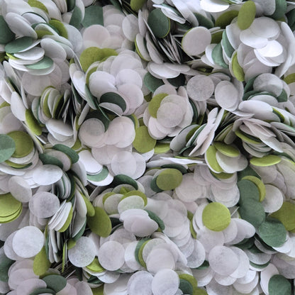 Slow falling paper Confetti - Forest Sage