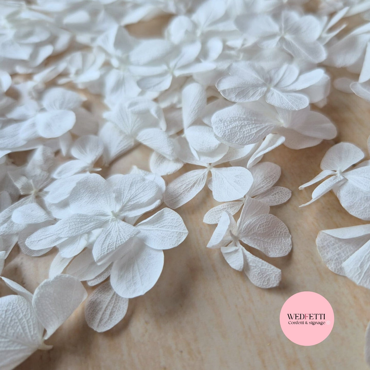 Pure White FlutterFly Petal Confetti