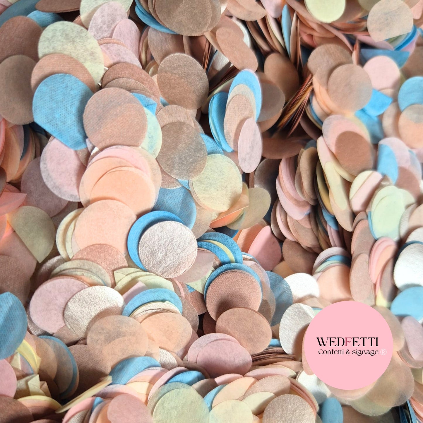 Slow falling paper Confetti - Dusty Blush Rose Gold