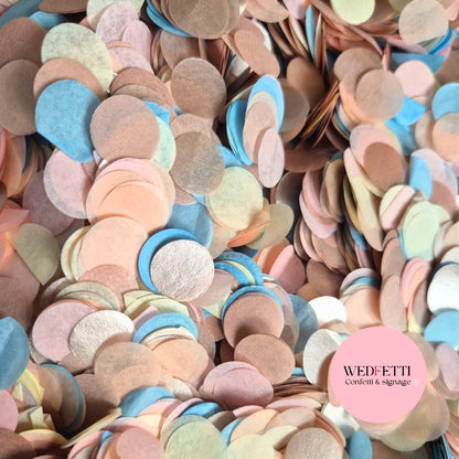 Slow falling paper Confetti - Dusty Blush Rose Gold