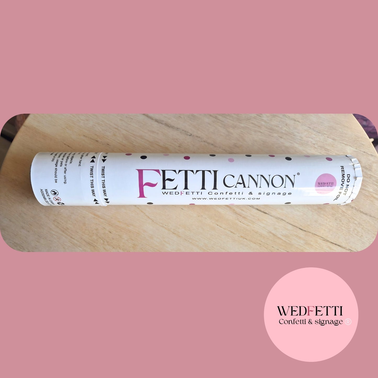 Confetti Cannons 20cm - Biodegradable paper - Customise your colours