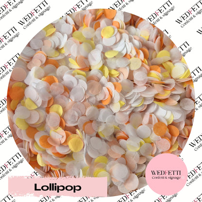 Slow falling paper Confetti - Lollipop