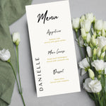 Menus custom (style 2) colour WedFetti