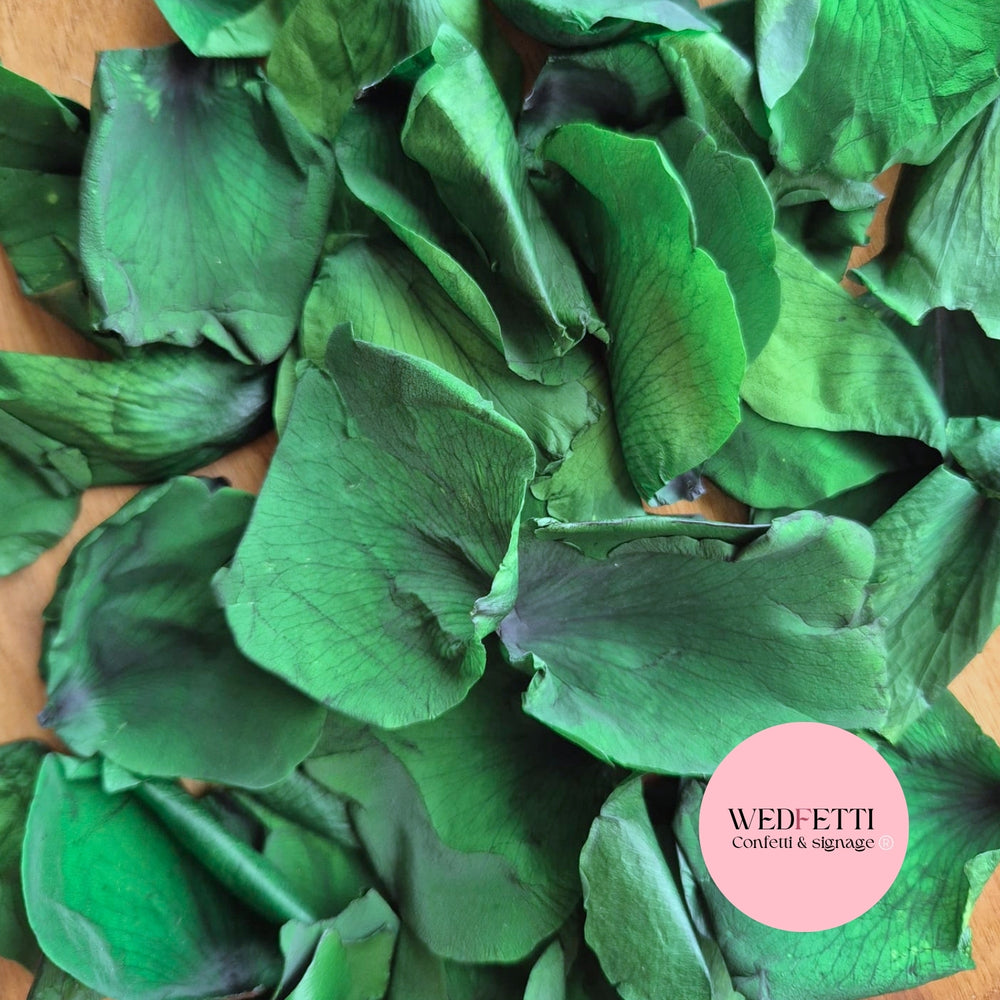 Rose Petals - Dark Green