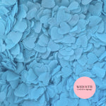 Biodegradable paper Confetti hearts 2.5cm - Sky Blue