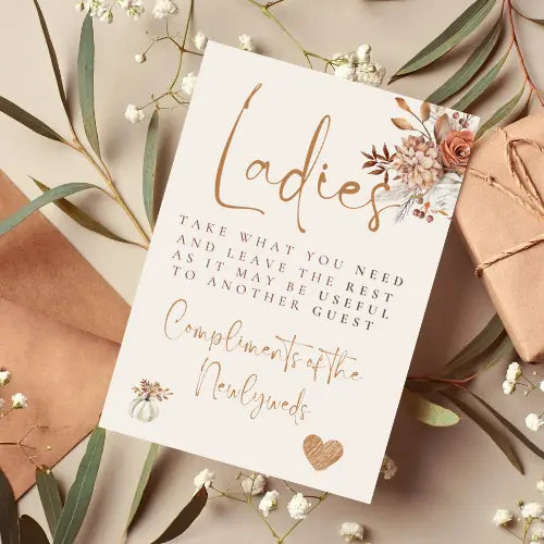 Spicelight collection - Ladies compliments sign WedFetti