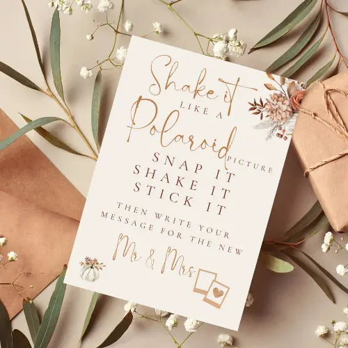 Spicelight collection - polaroid guest book sign WedFetti