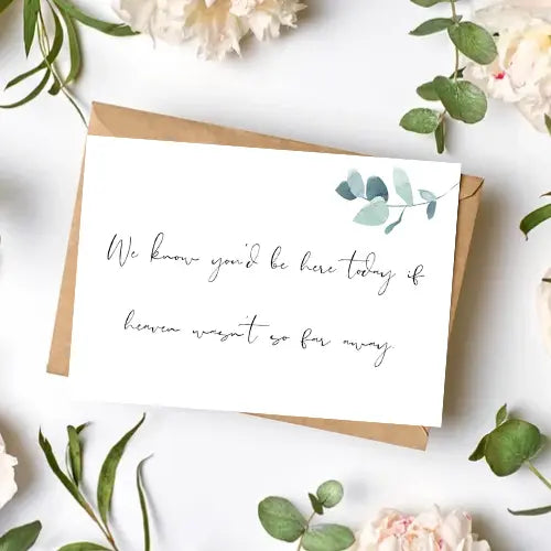 Wedding memorial sign A5 WedFetti