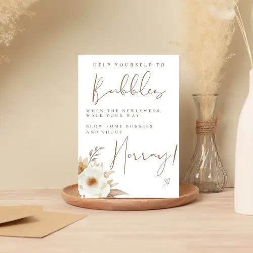 Sweet coffee Bubbles A5 WedFetti