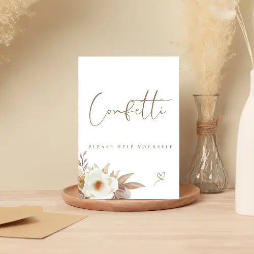 Sweet coffee Confetti A5 WedFetti