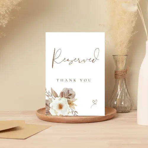 Sweet coffee Reserved A5 WedFetti