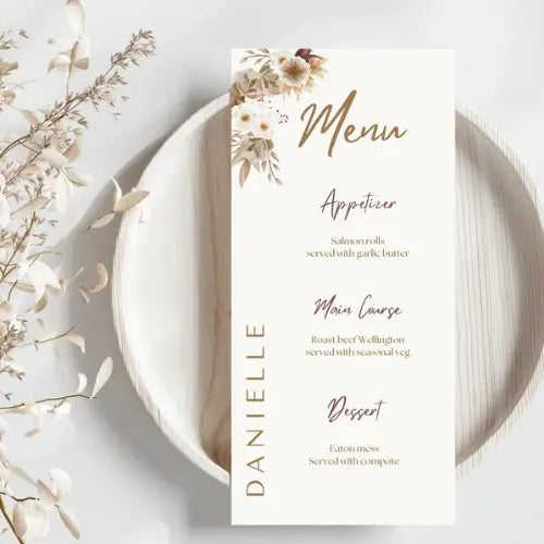 Menu - Sweet Coffee collection WedFetti