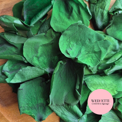 Rose Petals - Dark Green