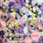 Petal Confetti hydrangea - Pink Purple White Dusty Blue Lemon