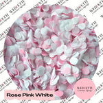 Slow falling paper Confetti - Rose Pink White