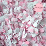 Slow falling paper Confetti - Rose Pink White