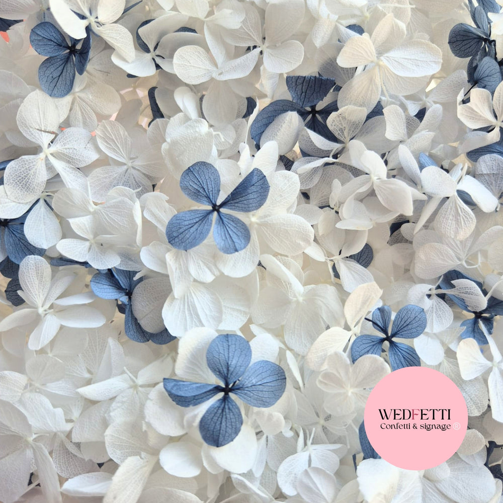 FlutterFly® Petals - Dusty Blue White