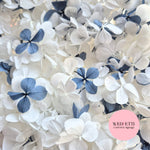 FlutterFly® Petals - Dusty Blue White