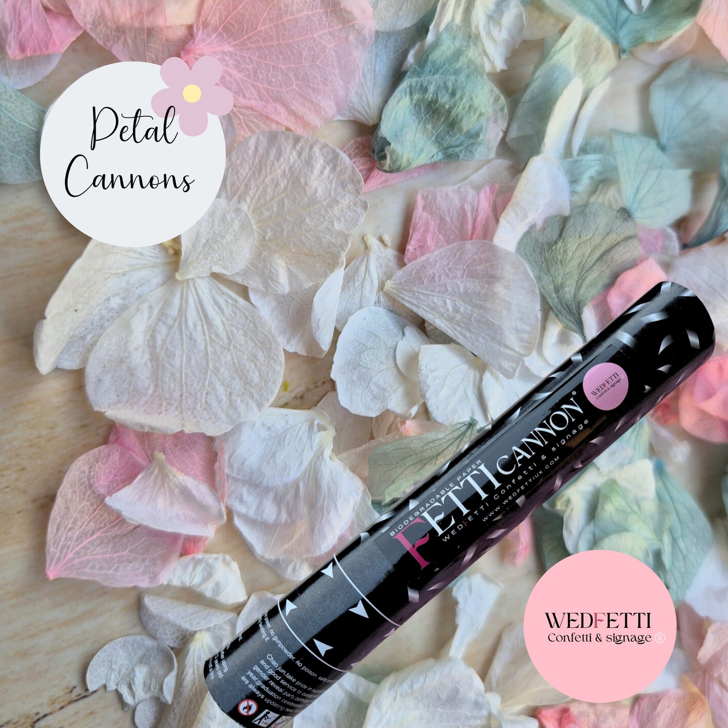 Petal premium Confetti Cannons - Biodegradable