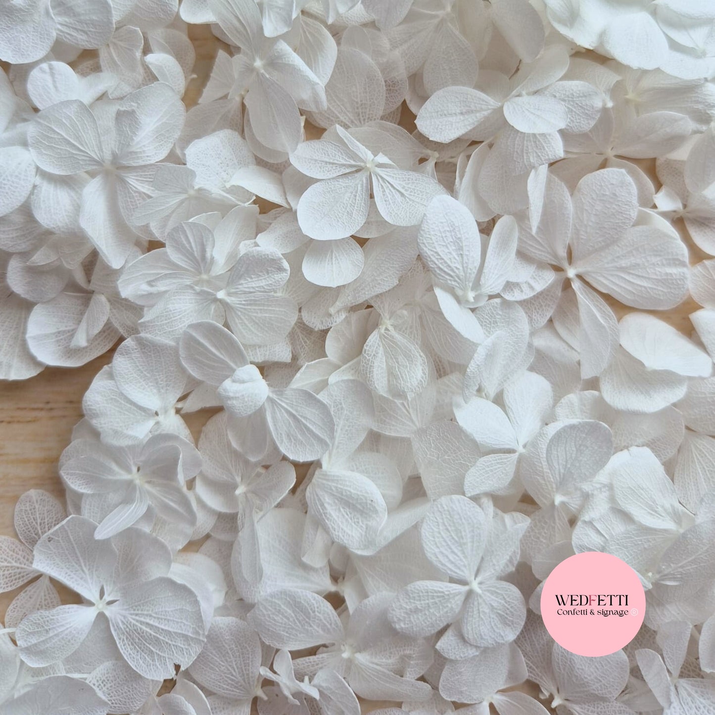 Pure White FlutterFly Petal Confetti