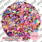 Slow falling paper Confetti - Summer Party Mix Lavender Pink